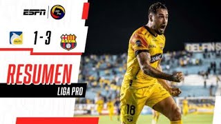 ¡BARCELONA VENCIÓ A DELFÍN EN UN PARTIDAZO Y SIGUE EN LA PELEA POR LA CIMA [upl. by Esila]