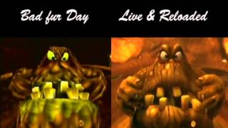 Conkers Bad Fur Day vs Live and Reloaded The Great Mighty Poo [upl. by Karon96]