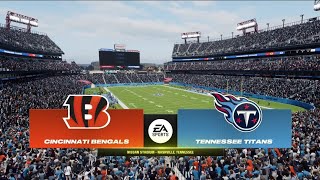 Bengals vs Titans Week 4 Simulation Madden 24 Quick Presentation [upl. by Yung]