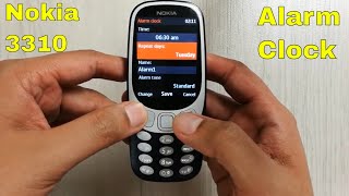 How to Set Clock Alarm in Nokia 3310 2017 Phone [upl. by Kristofer]