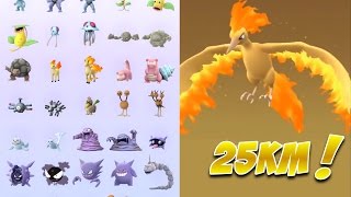 Pokemon go 25km Egg hatching and my Complete Pokedex [upl. by Rem107]