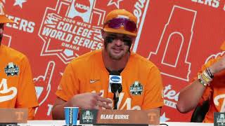 2024 Mens College World Series Tennessee Game 11 Postgame Press Conference [upl. by Herrle]