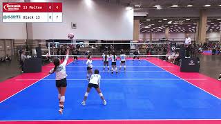 AJV 13 Molten Vs Slainte Black 13 at 2024 USAV Girls National Championship [upl. by Nahtannoj]