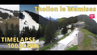 Thollon les Mémises ⏩ Timelapse 100 jours [upl. by Noreg]