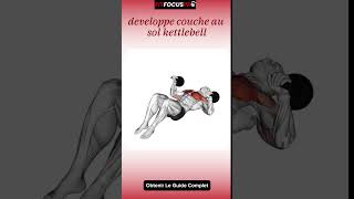 Développe couche au Sol kettelbell fitness sports abexercise musculation abworkout [upl. by Goodard]