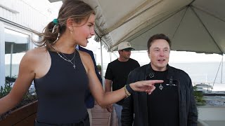 Watching a Rocket Launch at SpaceX with Elon Musk [upl. by Grani]