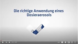 Die richtige Anwendung eines Dosieraerosols [upl. by Allyce]