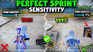 SPRINT SENSITIVITY Guide for Fast Movement  Best sprint Sensitivity  BGMIPUBG Mobile [upl. by Chura]