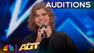 Oscar Stembridge Performs Inspiring Original quotWhat Ifquot  Auditions  AGT 2024 [upl. by Erick297]