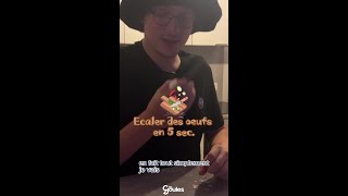 Ecaler des oeufs en 5 SECONDES  tips [upl. by Yatnoed]