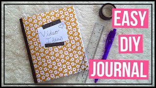 Easy DIY Journal  How To Make Your Own Journal [upl. by Eet]