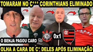 OLHA A CARA DE C DO NETO BANJA MANO APÓS ELIMINAÇÃO DO CORINTHIANS FLAMENGO 1X0 CORINTHIANS [upl. by Haridan980]