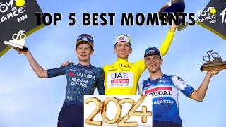 2024 Cycling season  Top5 best moments [upl. by Courtenay]