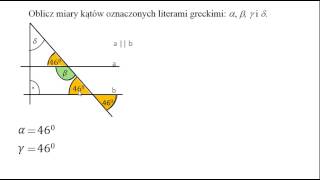 Obliczanie miar kątów w trójkącie i trapezie [upl. by Kirred]