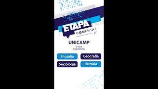 Etapa Comenta  Unicamp 2024 2ª fase  História Filosofia Sociologia e Geografia [upl. by Nareik]