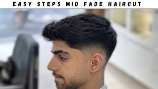 How To Do A Mid Fade  Perfect Haircut Tutorial For Beginners [upl. by Gnous980]