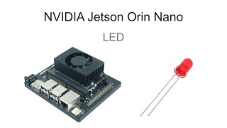 Use LED with Nvidia Jetson Orin Nano 8GB Dev Kit via the GPIO jetson nvidia orinnano [upl. by Igenia35]