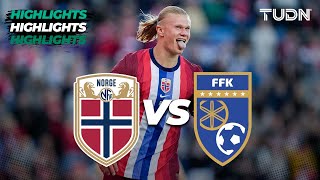 HIGHLIGHTS  Noruega 30 Kosovo  UEFA Amistoso Internacional  TUDN [upl. by Ahset]