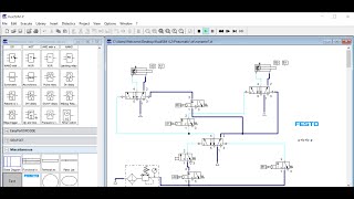 Festo Fluidsim tutorial  abba Drilling Clamping operation [upl. by Aprilette]