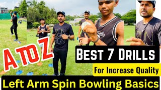 Left Arm Spin Bowling A to Z Basics  Ek Left Arm Spinner Kaise bane  Increase More Reps Spinners [upl. by Eilliw593]