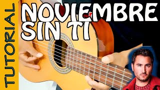 NOVIEMBRE SIN TI  guitarra TUTORIAL  Reik como tocar [upl. by Dazraf78]