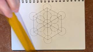 How to draw the Metatron’s Cube Full Version [upl. by Hulbig]