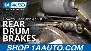 How to Clean and Adjust Rear Drum Brakes [upl. by Edge779]