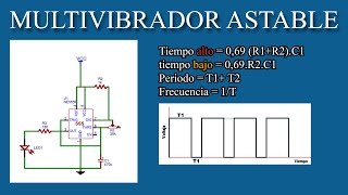 Multivibradores Astable Monoestable Explicación [upl. by Eiramyllek]