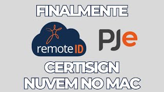 CERTIFICADO CERTISIGN NUVEM A3 NO MAC E PJEOFFICE PRO  RESOLVIDO COMO INSTALAR [upl. by Ojoj]