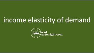 Income Elasticity of Demand YED  IB Microeconomics [upl. by June535]
