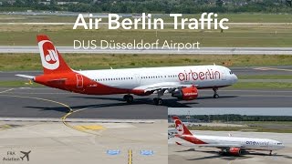 4K AIR BERLIN Flights at DUS Düsseldorf Airport [upl. by Conard993]