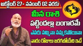 Meena Rashi Vaara Phalalu 2024  Meena Rasi Weekly Phalalu Telugu  27 October  02 November 2024 [upl. by Acirred]