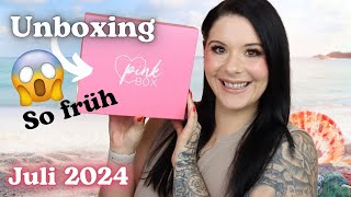 So früh 😱 PINKBOX Juli 2024 UNBOXING [upl. by Ericka761]