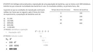 BIOLOGIA  FUVEST Exercício Resolvido 006 [upl. by Coopersmith]