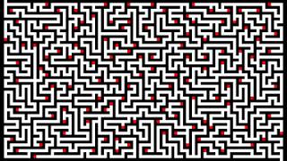 Maze solving with deadend filling algorithm [upl. by Ytima]