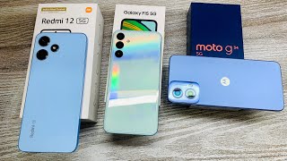 Samsung F15 5g vs Redmi 12 5g vs Moto G34 5g  Best konsa  🔥 Gaming processor 🎮 Best camera 📸 [upl. by Eneli963]