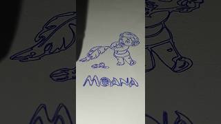 Moana cartoon image drawing using CNC plotter art cncplotter [upl. by Leacock]