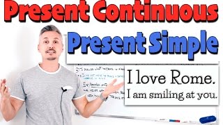 Lesson on PRESENT SIMPLE tense or PRESENT CONTINUOUS tense Find out their differences [upl. by Auhsoj]