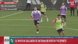 Entrenamiento de River en Vivo con una gran Noticia  ElCultiCARP [upl. by Blinni459]