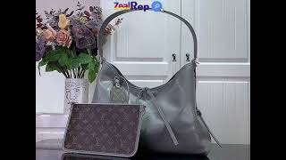 Louis Vuitton CarryAll Dark MM M12583 Trianon Gray [upl. by Ahsit14]