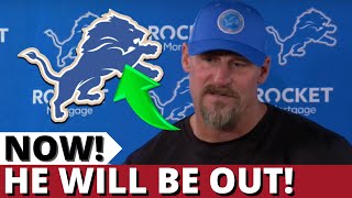 URGENCY LIONS PLAYER OUT LOOK WHAT HAPPENED TO HIM DETROIT LIONS NEWS [upl. by Yellat]