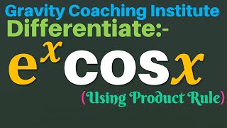 Differentiate e x cos⁡ x  Derivative of ex cos x  Class 11 [upl. by Egwin446]