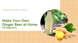 Homemade Ginger Beer For Beginners  Step by Step [upl. by Linker]