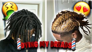 DYING MY DREADS BROWN AND BLONDE [upl. by Lzeil]