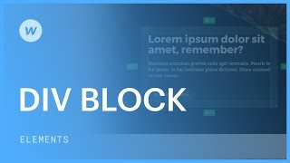 Div blocks  Web design tutorial [upl. by Aeneas]