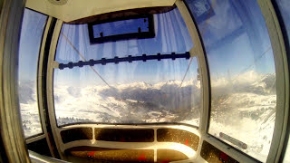 La Plagne Plagne Centre Funiplagne Grande Rochette Télécabine  Gondola [upl. by Enelad]