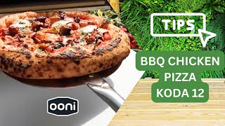 BBQ Chicken Pizza  Ooni Koda  Outdoor Cooking [upl. by Ydok151]