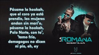 Bad Bunny El Alfa  La Romana Letra Oficial X 100PRE [upl. by Eibrad]