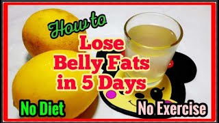 How to lose Belly Fat in 3 days Super Fast NO DIETNO EXERCISE Weight Loss Drink [upl. by Ellison]