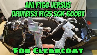 ANI F160 V FLG5 Devilbiss SGK 600BV For Clear Coat Lacquer [upl. by Allicerp]